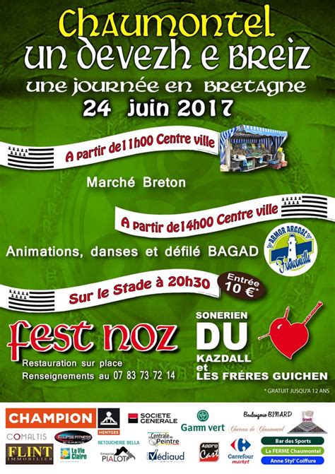 Fest Noz à Chaumontel le 24 juin 2017 Tamm Kreiz