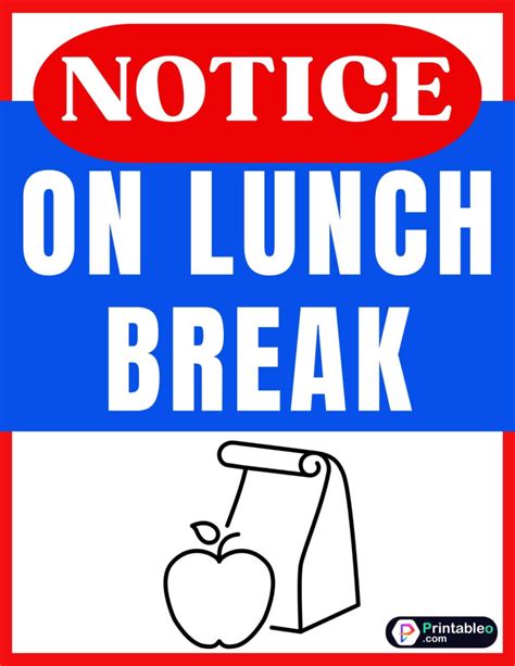 25 Printable Out To Lunch Sign Download Free Pdfs