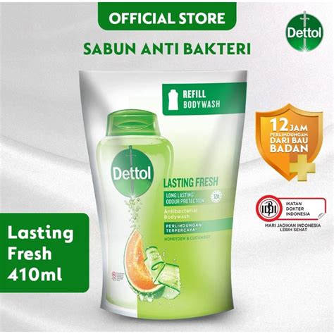 Jual Dettol Sabun Mandi Cair Lasting Fresh 410ml Bodywash Shopee