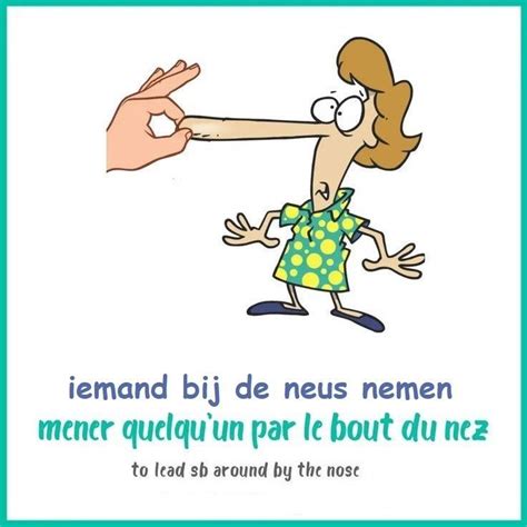 Iemand Bij De Neus Nemen Mener Quelqu Un Par Le Bout Du Nez To Lead