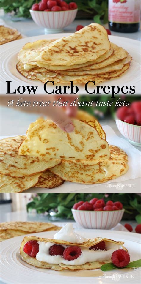 Low Carb cream cheese crepes - Remington Avenue