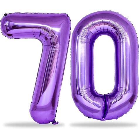 Grands Ballons D Anniversaire En Forme De Chiffre 70 Pour Femme 101 6