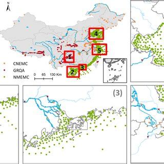 Spatial Distribution Of Water Quality Monitoring Sites From Different