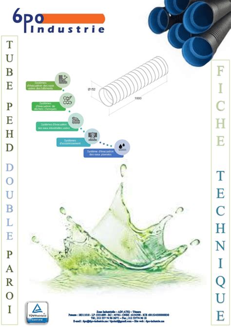 Tubes En PEHD Double Paroi 6PO INDUSTRIE