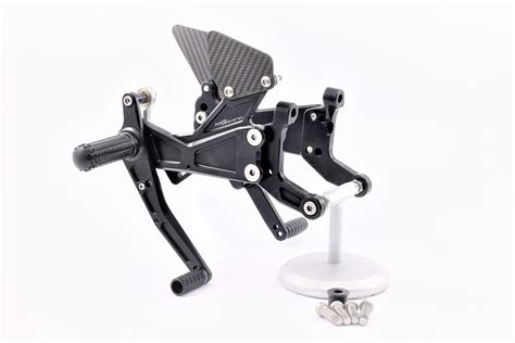 Mg Biketec Rearset Kit Black Fixed Footpegs Ducati Panigale V