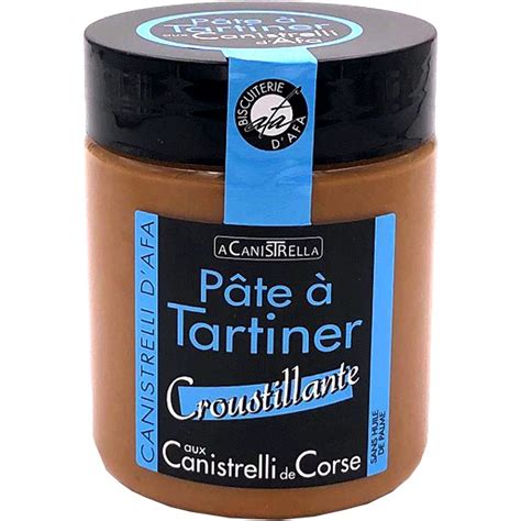 CANISTRELLI Pâte à tartiner croustillante aux canistrelli de Corse 250g