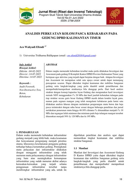 PDF Jurnal Rivet Riset Dan Invensi Teknologi ANALISIS PERKUATAN