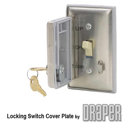 Draper Locking Switch Cover Plate