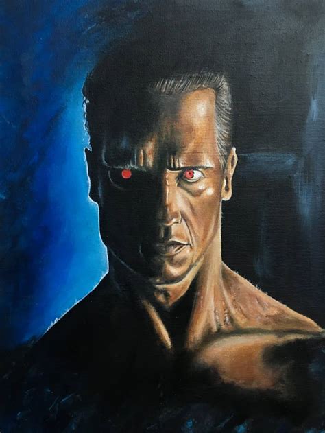 The Terminator Painting by Alexander Babkin | Saatchi Art