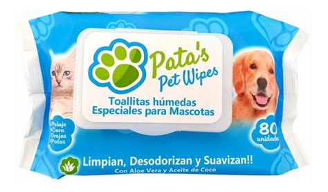 Toallitas Húmedas Perros Gatos Mascota X 80 Pata s Pet Wipes