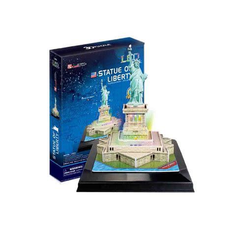 Rompecabezas 3D Led Estatua De La Libertad Cubic Fun