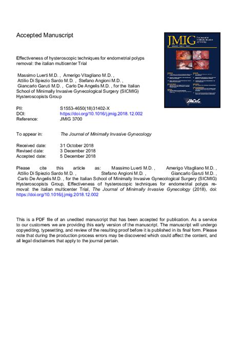 (PDF) Effectiveness of Hysteroscopic Techniques for Endometrial Polyp ...