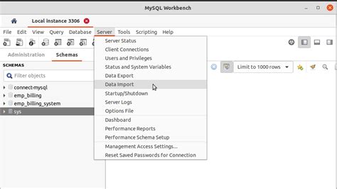 How To Import And Export Data To Database In Mysql Workbench Geeksforgeeks