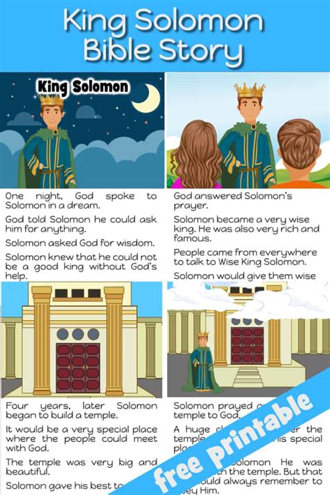 Solomon Preschool Bible Lesson Trueway Kids