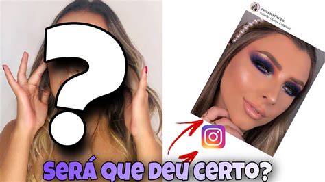 Tentei Reproduzir Uma Make Do Instagram Youtube