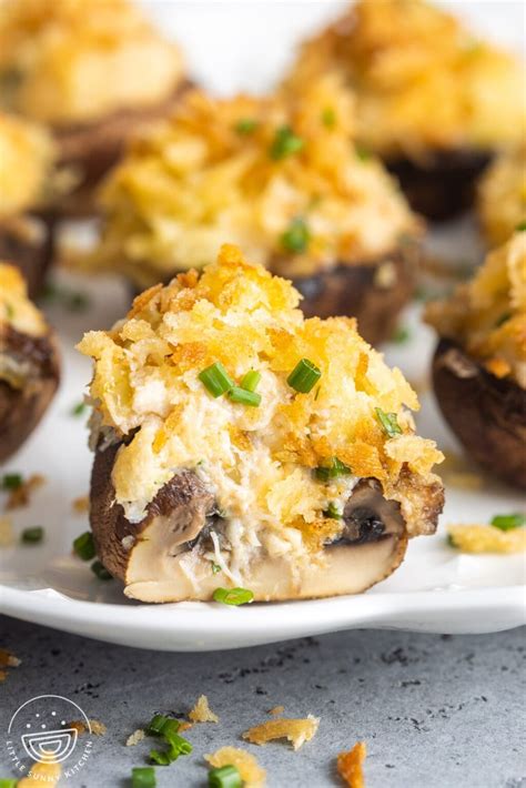 Cheesy Crab Stuffed Mushrooms Little Sunny Kitchen