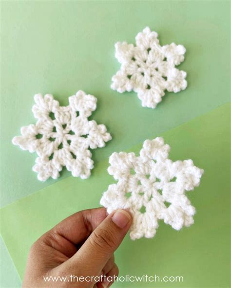 How To Crochet Snowflake Easy Tutorial For Beginners The