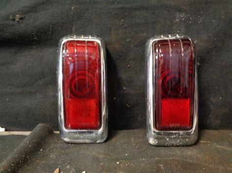 1946 1948 DESOTO S 11 TAIL LIGHTS PAIR USED TAKE OFFS 13755 13756