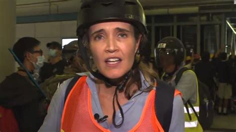 riot police storm protesters  hong kong subway station cnn video