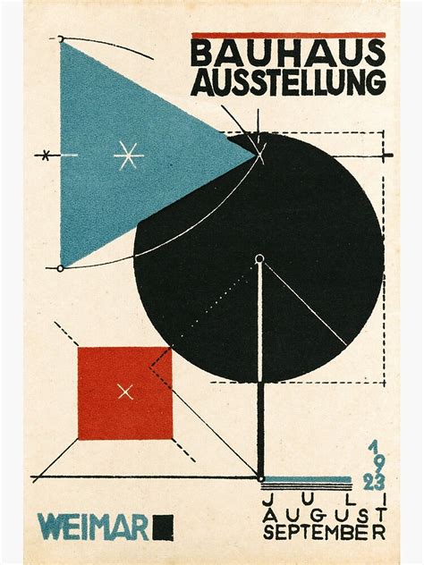 Bauhaus Ausstellung Exhibition Poster 1923 Weinar Poster For Sale