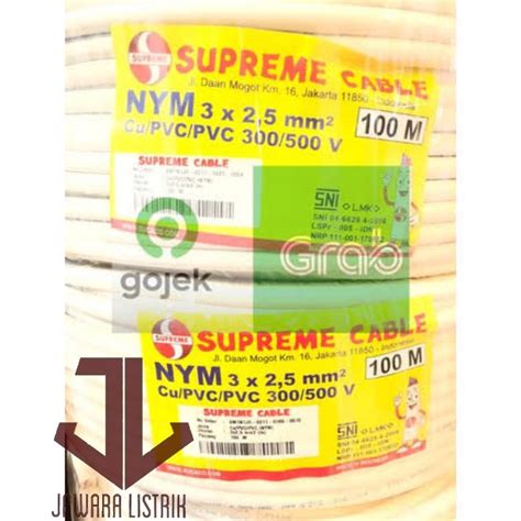 Jual KABEL NYM SUPREME 3X2 5 METERAN PERMETER Shopee Indonesia