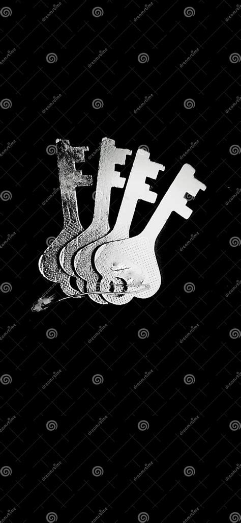 A Photograph Of Keys With Black Background Stock Image Image Of Font