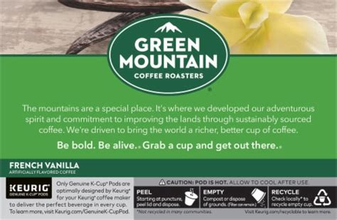 Green Mountain Coffee Roasters French Vanilla K Cup Coffee Pods