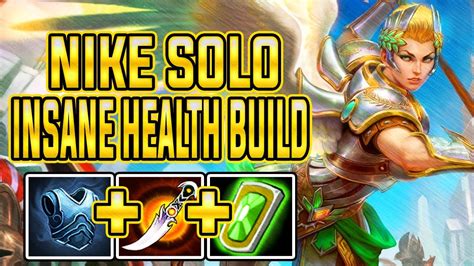 The Ultimate Health Build Nike Solo Smite Conquest Youtube