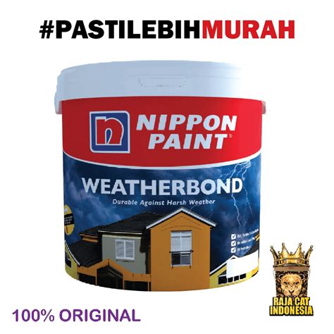 Jual Cat Tembok Eksterior Nippon Paint Weatherbond Brilliant White