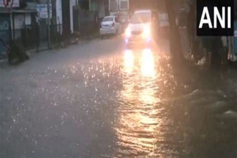 Heavy Waterlogging In Haryanas Gurugram As Heavy Rain Lashes City