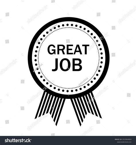 Great Job Banner Badge Stamp Vector Stock Vector (Royalty Free ...