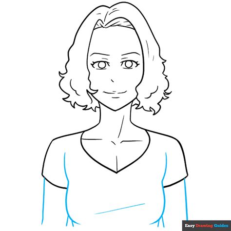 How to Draw an Adult Anime Woman - Easy Step by Step Tutorial