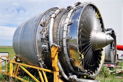 Jet engine maintenance stock photo. Image of commercial - 15558820