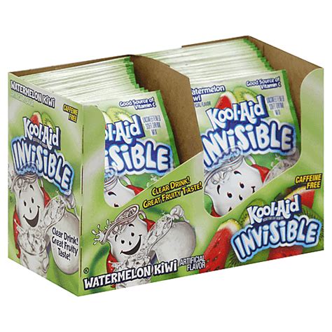 Kool Aid Soft Drink Mix Invisible Watermelon Kiwi Unsweetened Oz