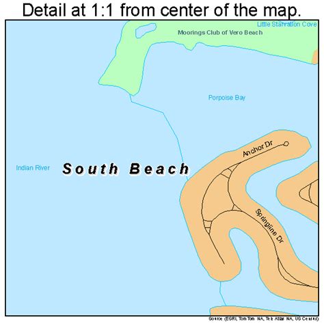 South Beach Florida Street Map 1267192