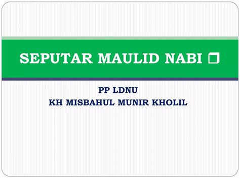 Maulid Nabi Saw 2014 Saya Ppt