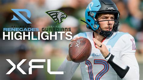 Xfl Highlights Arlington Renegades Vs Orlando Guardians Youtube