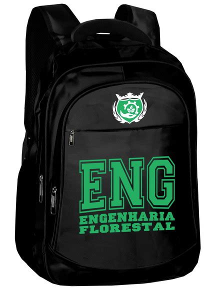 Mochila Engenharia Florestal Universitaria Bolsa Pasta Verde