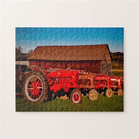 Vintage Tractors Jigsaw Puzzle Zazzle