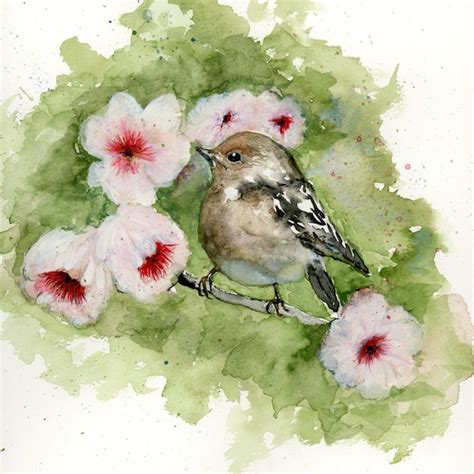 Sparrow Painting Etsy