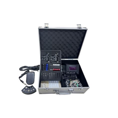 Professional Double Gun Tattoo Full Kit With Lockable Aluminum Case ...