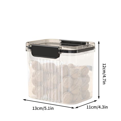 Jeashchat Pantry Airtight Food Storage Containers Kitchen Clear Plastic