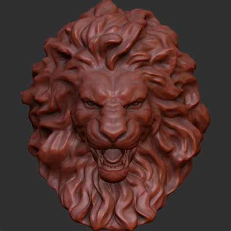 Lion Head 3D Model 3D Printable CGTrader