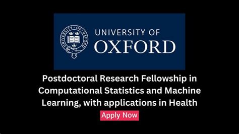 Postdoctoral Research Fellowship In Computational Statistics And