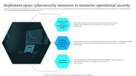 Implement Opsec Cybersecurity Measures To Maximize Operational Security