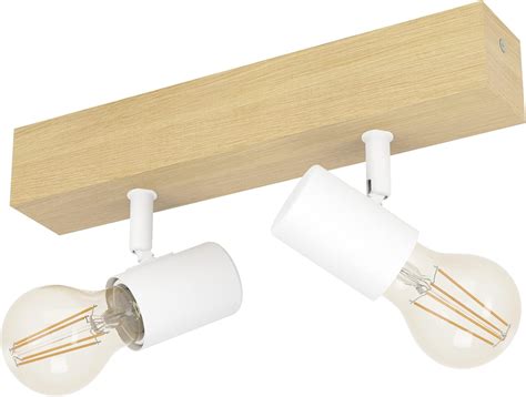 Eglo Lampada Da Soffitto Townshend Plafoniera Vintage A Due Punti