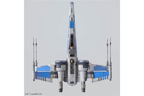 Star Wars Blue Squadron Resistance X Wing Fighter 1 72 Model Kit Bandai