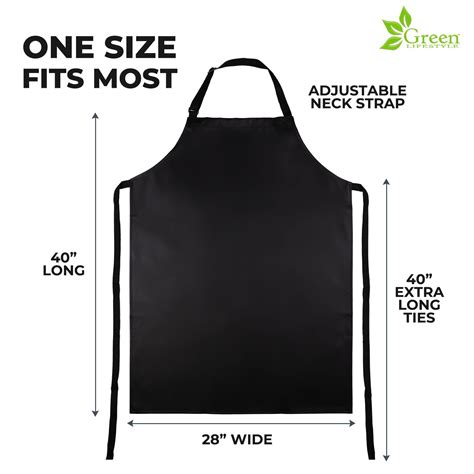 Green Lifestyle 2 Pack Waterproof Rubber Vinyl Apron