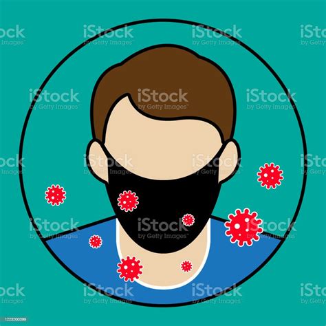 Please Wear A Face Mask Coronavirus Protection Stock Illustration