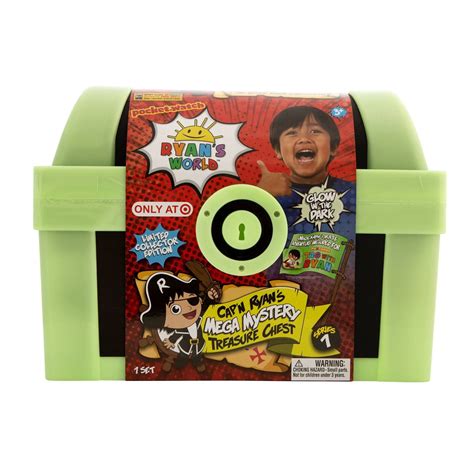 Ryan's World Cap?n Ryan?s Glow-In-The-Dark Mega Mystery Treasure Chest ...